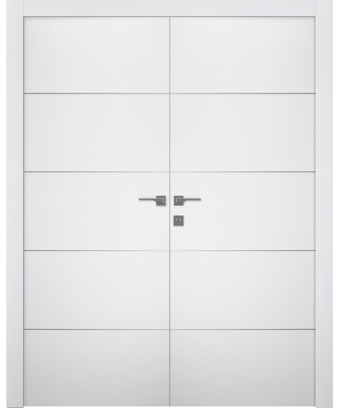 PALLADIO 4H BIANCO NOBLE DOUBLE BELLDINNI MODERN INTERIOR DOOR - 1