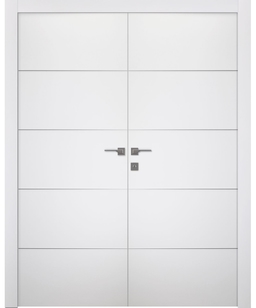 PALLADIO 4H BIANCO NOBLE DOUBLE BELLDINNI MODERN INTERIOR DOOR - 1