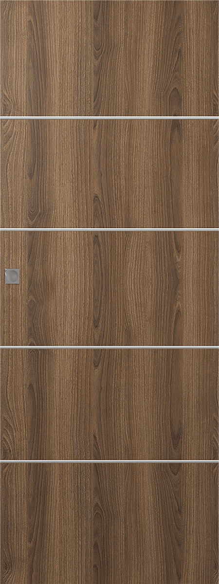 OPTIMA 4H PECAN NUTWOOD DOUBLE MAGIC DOORS BELLDINNI MODERN INTERIOR DOOR - 1
