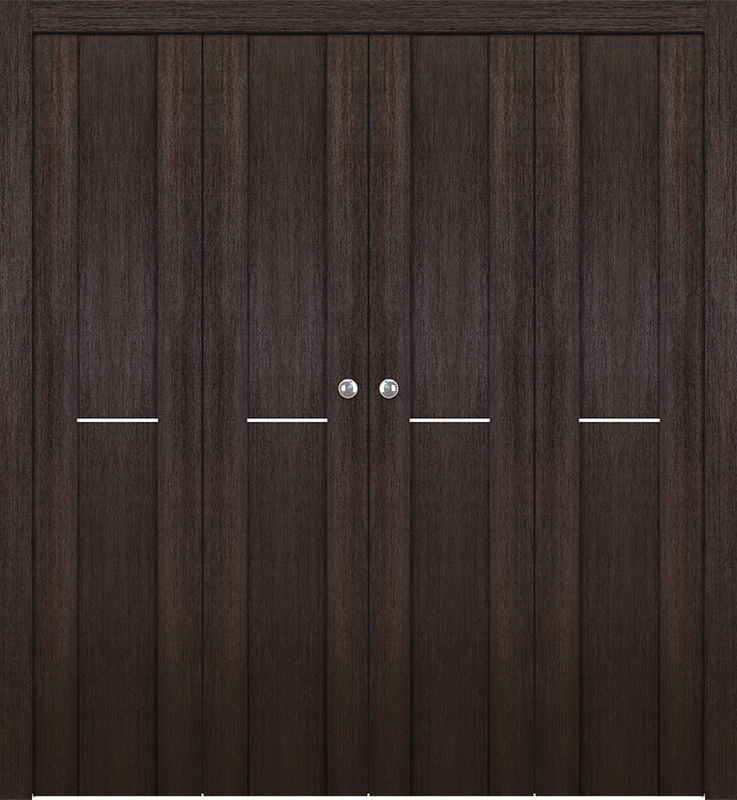 AVON 01 1H VERALINGA OAK DOUBLE BI-FOLD BELLDINNI MODERN INTERIOR DOOR - 1