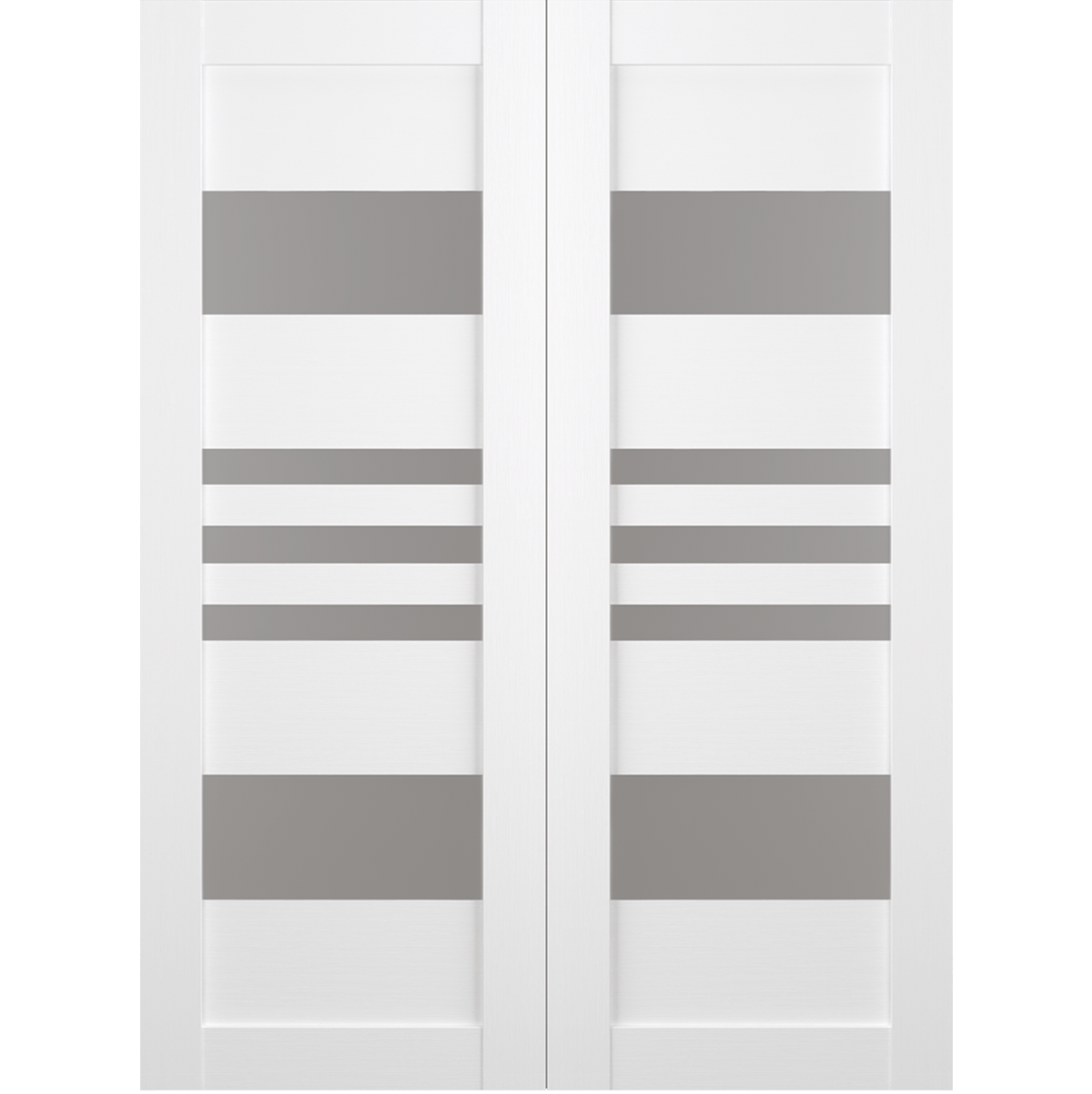 LETI VETRO BIANCO NOBLE BYPASS BELLDINNI MODERN INTERIOR DOOR - 3