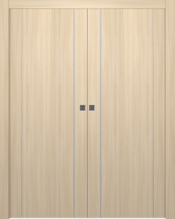 OPTIMA 2U LOIRE ASH DOUBLE POCKET DOORS BELLDINNI MODERN INTERIOR DOOR - 1