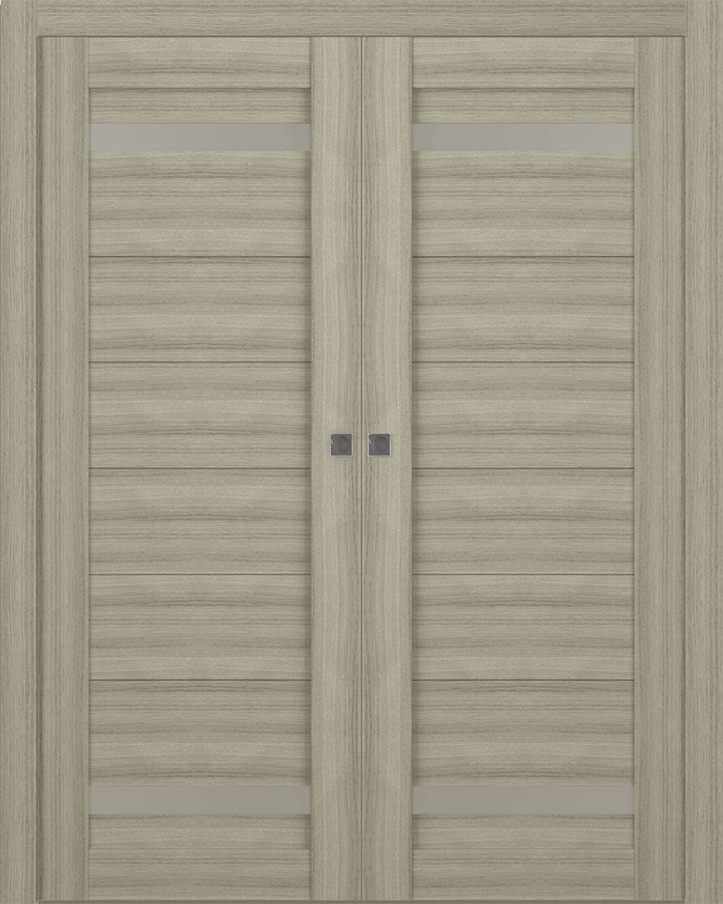 PERLA VETRO SHAMBOR DOUBLE POCKET BELLDINNI MODERN INTERIOR DOOR - 1