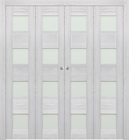 AVON 07-08 VETRO RIBEIRA ASH DOUBLE BI-FOLD DOORS BELLDINNI MODERN INTERIOR DOOR - 1