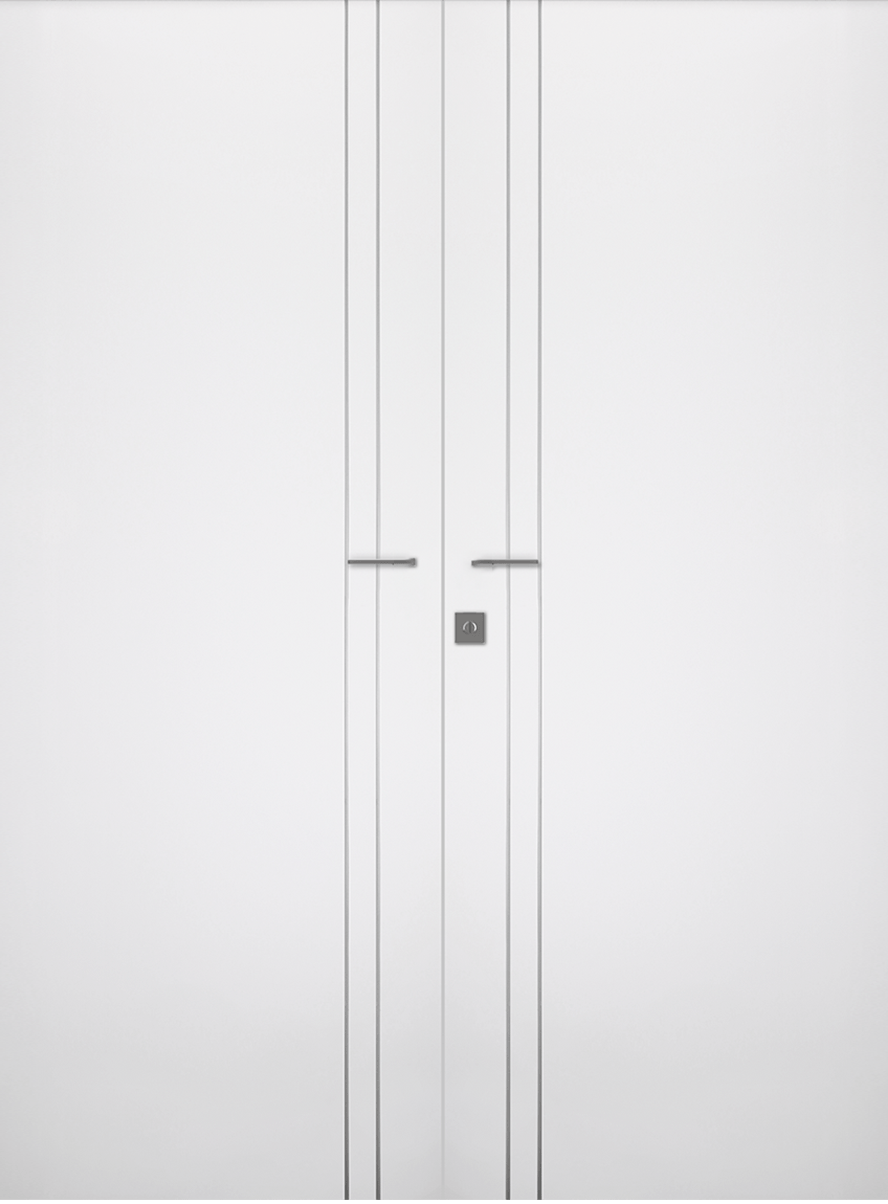 SMART PRO 2V POLAR WHITE DOUBLE POCKET BELLDINNI MODERN INTERIOR DOOR - 1