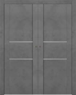 AVON 01 2H DARK URBAN DOUBLE POCKET DOORS BELLDINNI MODERN INTERIOR DOOR - 1