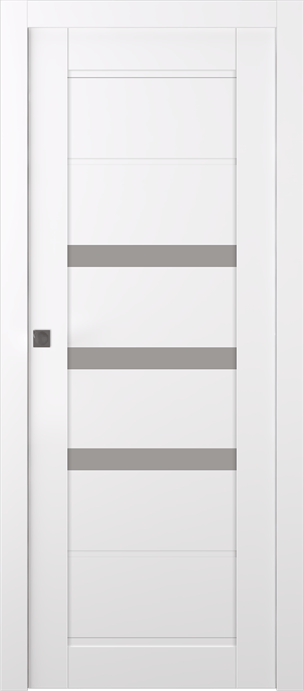 RITA VETRO SNOW WHITE POCKET BELLDINNI MODERN INTERIOR DOOR - 1