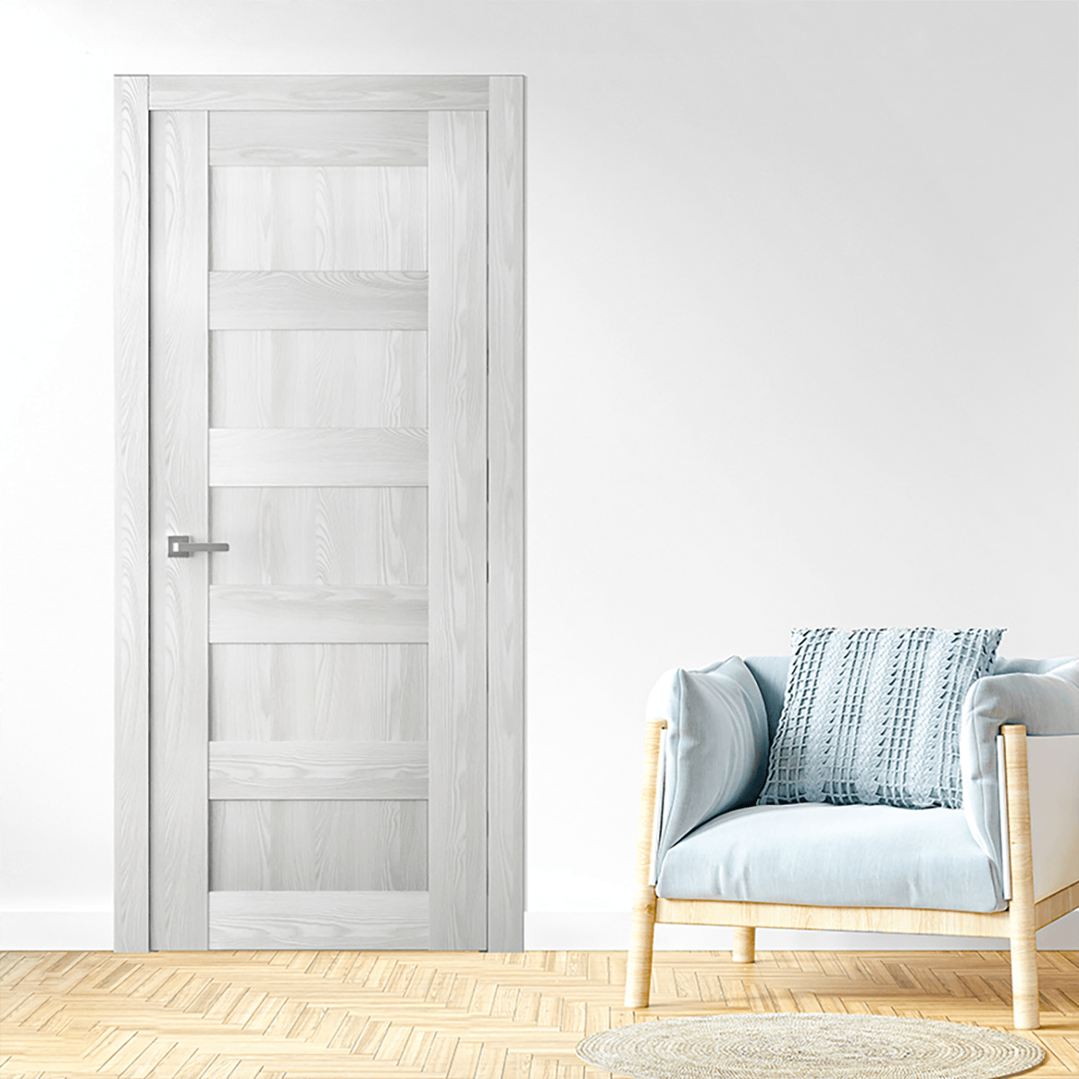 AVON 07 4R RIBEIRA ASH SWING BELLDINNI MODERN INTERIOR DOOR - 2