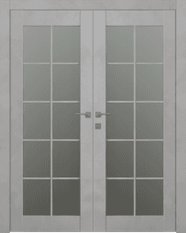 AVON 10 LITE VETRO LIGHT URBAN DOUBLE BELLDINNI MODERN INTERIOR DOOR - 1