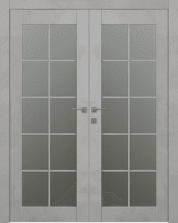 AVON 10 LITE VETRO LIGHT URBAN DOUBLE BELLDINNI MODERN INTERIOR DOOR - 1