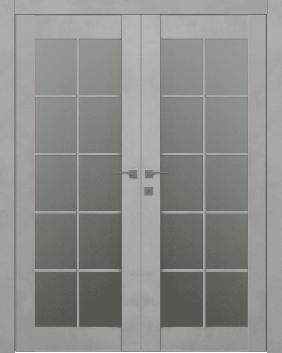 AVON 10 LITE VETRO LIGHT URBAN DOUBLE BELLDINNI MODERN INTERIOR DOOR - 1