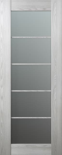 AVON 5 LITE VETRO RIBEIRA ASH SLAB BELLDINNI MODERN INTERIOR DOOR - 1