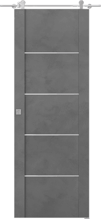 AVON 01 4H DARK URBAN BARN BELLDINNI MODERN INTERIOR DOOR - 1