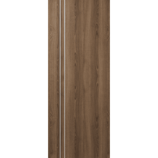 OPTIMA 2V PECAN NUTWOOD SLAB DOORS BELLDINNI MODERN INTERIOR DOOR