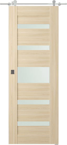 AVON 07-05 VETRO LOIRE ASH BARN DOORS BELLDINNI MODERN INTERIOR DOOR - 1