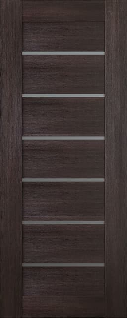 AVON 07-02 VETRO VERALINGA OAK SLAB BELLDINNI MODERN INTERIOR DOOR - 1