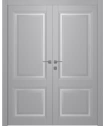AURUM 2 VETRO LIGHT GREY DOUBLE BELLDINNI MODERN INTERIOR DOOR - 1