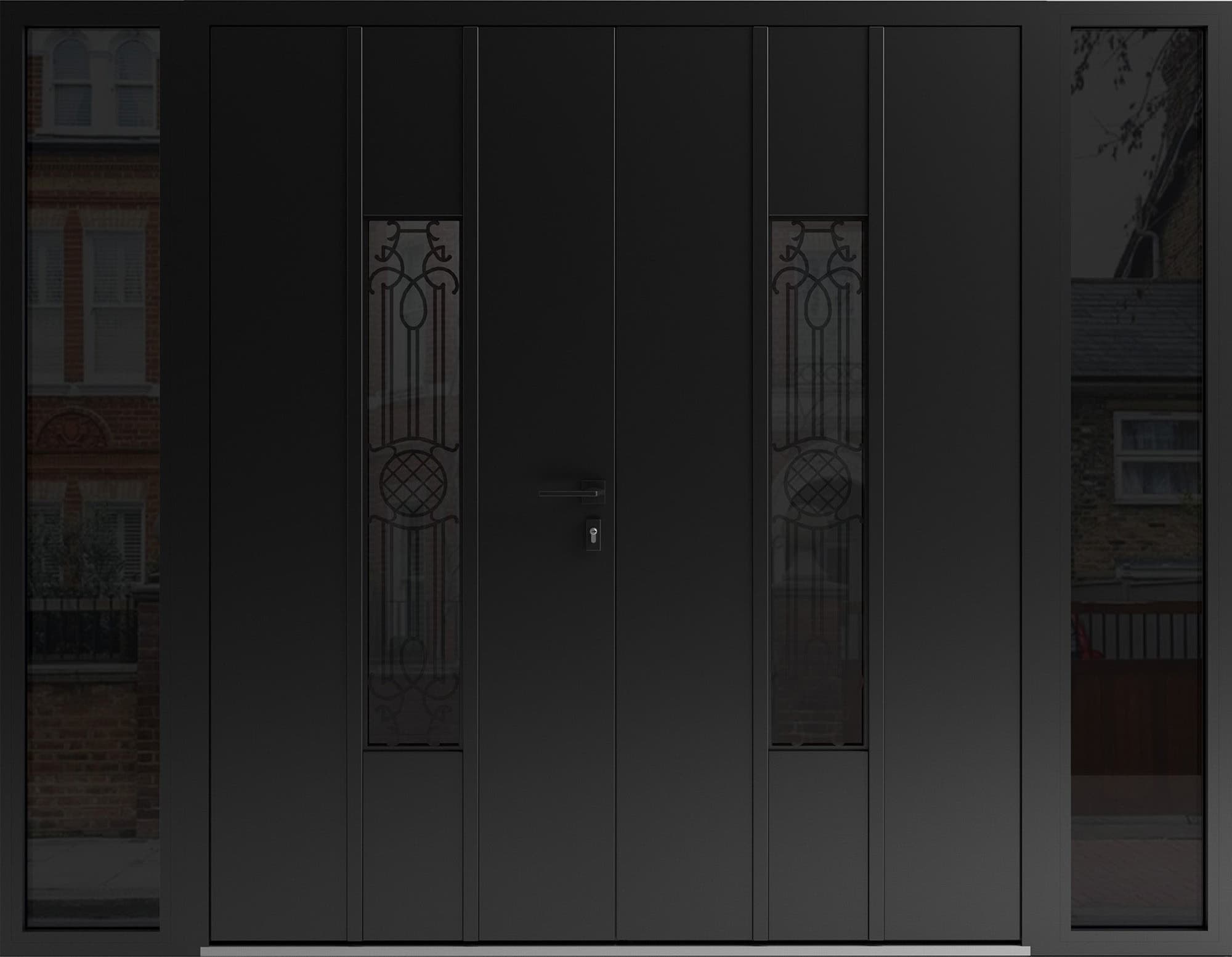 Double metal-aluminum modern exterior door Ronex 1477 - 3