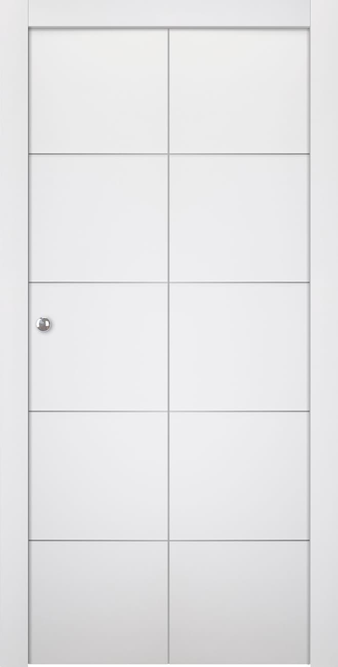 PALLADIO 4H BIANCO NOBLE BI-FOLD BELLDINNI MODERN INTERIOR DOOR - 1