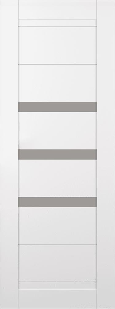 DORA VETRO SNOW WHITE SLAB BELLDINNI MODERN INTERIOR DOOR - 1