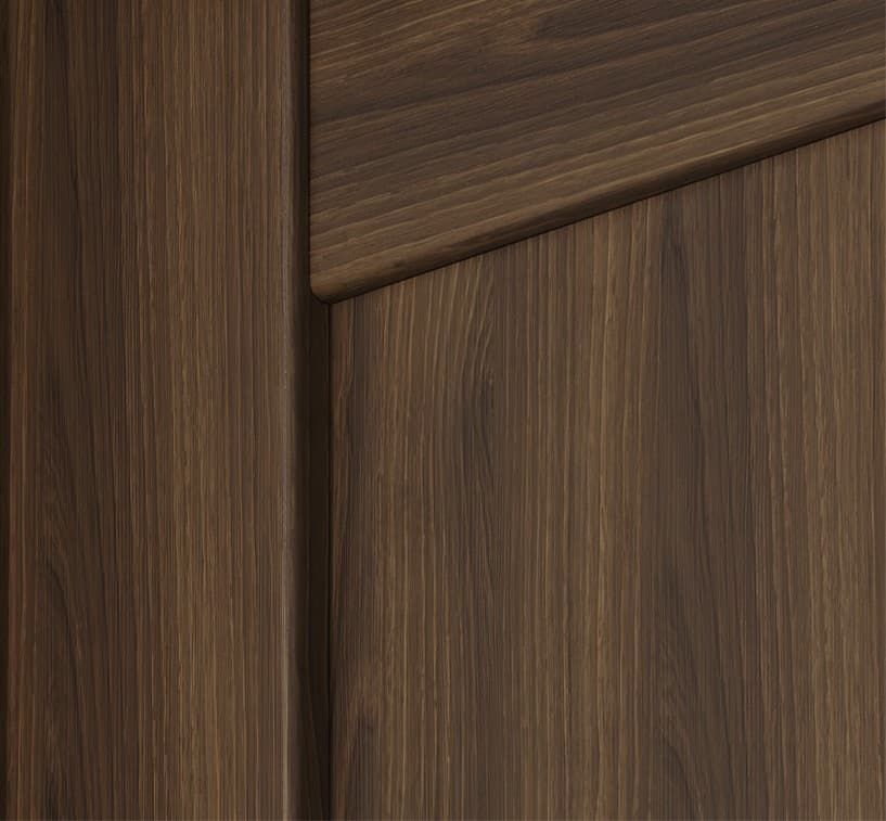AVON 07-01 VETRO PECAN NUTWOOD DOUBLE MAGIC DOORS BELLDINNI MODERN INTERIOR DOOR - 2