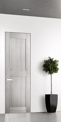 AVON 07 RN RIBEIRA ASH DOUBLE INVISIBLE METAL FRAME BELLDINNI MODERN INTERIOR DOOR - 1