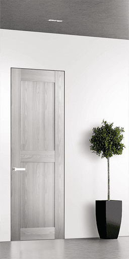 AVON 07 RN RIBEIRA ASH DOUBLE INVISIBLE METAL FRAME BELLDINNI MODERN INTERIOR DOOR - 1