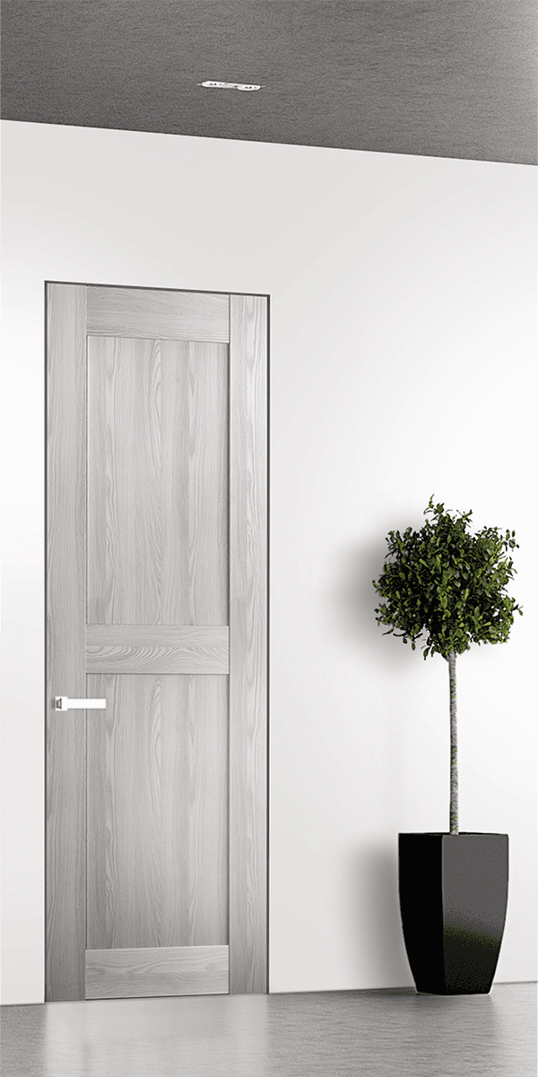 AVON 07 RN RIBEIRA ASH DOUBLE INVISIBLE METAL FRAME BELLDINNI MODERN INTERIOR DOOR - 1