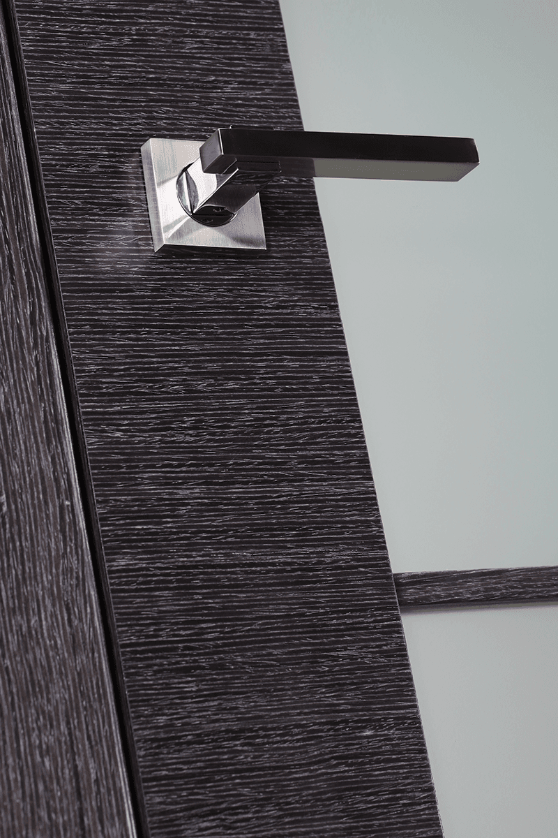 AVANTI 5 LITE VETRO BLACK APRICOT CLOSET BELLDINNI MODERN INTERIOR DOOR - 2