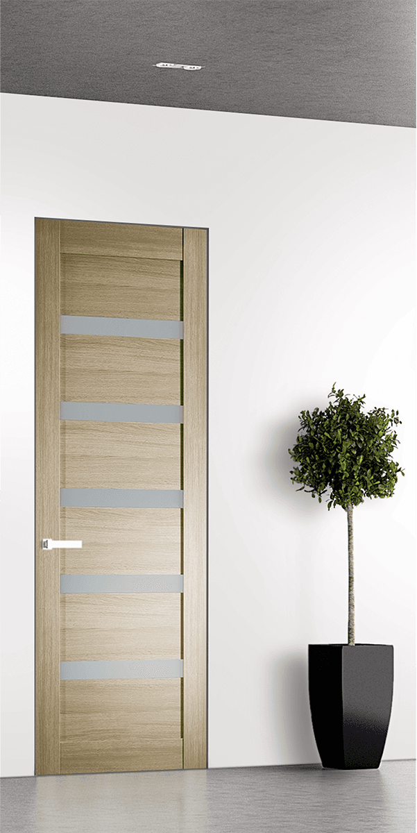 LEORA VETRO SHAMBOR INVISIBLE METAL FRAME BELLDINNI MODERN INTERIOR DOOR - 1
