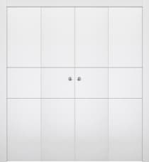 SMART PRO 2H POLAR WHITE DOUBLE BI-FOLD BELLDINNI MODERN INTERIOR DOOR - 1