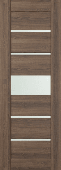 AVON 07-06 VETRO PECAN NUTWOOD MAGIC DOORS BELLDINNI MODERN INTERIOR DOOR - 1