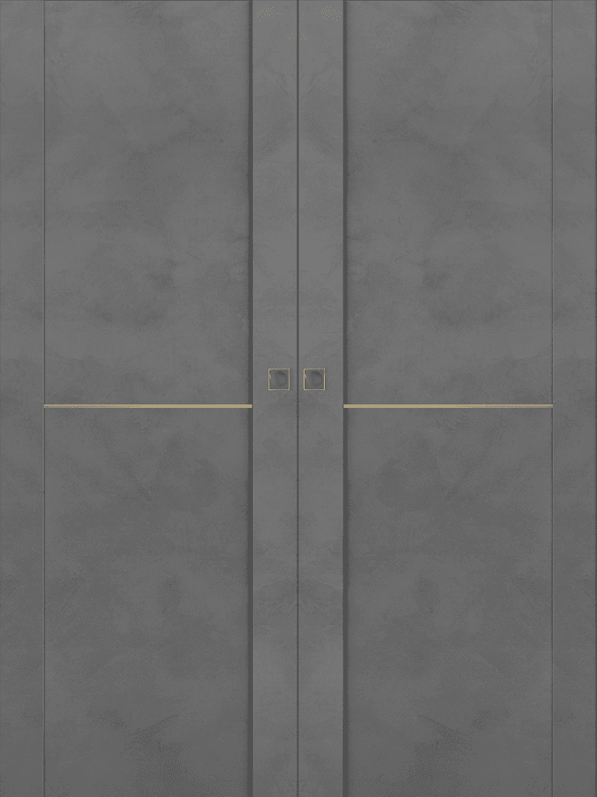 AVON 01 1H GOLD DARK URBAN DOUBLE MAGIC BELLDINNI MODERN INTERIOR DOOR - 1