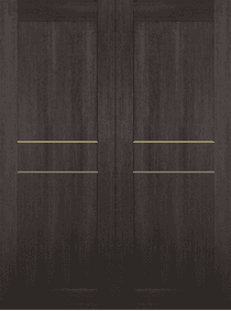 AVON 07 2HN GOLD VERALINGA OAK DOUBLE INVISIBLE METAL FRAME BELLDINNI MODERN INTERIOR DOOR - 2