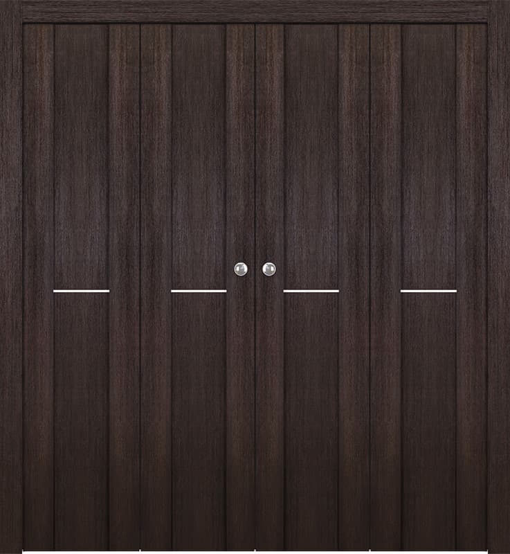 AVON 01 1H GOLD VERALINGA OAK DOUBLE BI-FOLD BELLDINNI MODERN INTERIOR DOOR - 1