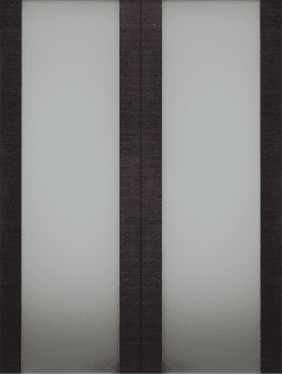 AVANTI 202 VETRO BLACK APRICOT DOUBLE BARN BELLDINNI MODERN INTERIOR DOOR - 2