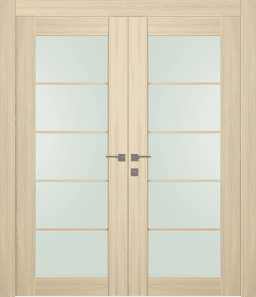 AVON 5 LITE VETRO LOIRE ASH CLOSET BELLDINNI MODERN INTERIOR DOOR - 1