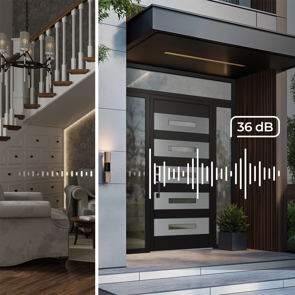 Modern Steel Front Door Diamond C3 - 9