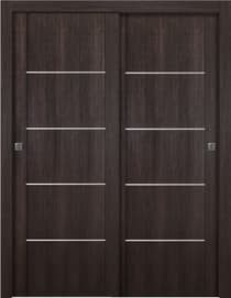 AVON 01 4H VERALINGA OAK BYPASS DOORS BELLDINNI MODERN INTERIOR DOOR - 1