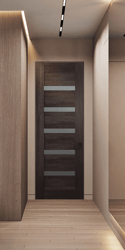 AVON 07-04 VETRO VERALINGA OAK INVISIBLE METAL FRAME BELLDINNI MODERN INTERIOR DOOR - 2