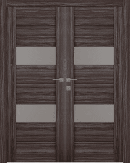 VITA VETRO GRAY OAK DOUBLE BELLDINNI MODERN INTERIOR DOOR - 1