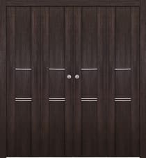 AVON 01 3H GOLD VERALINGA OAK DOUBLE BI-FOLD BELLDINNI MODERN INTERIOR DOOR - 1