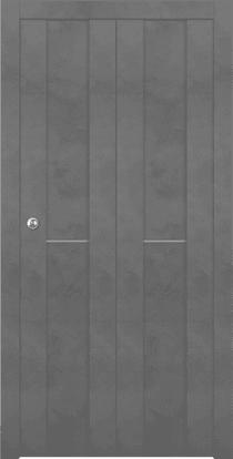 AVON 01 1H GOLD DARK URBAN BI-FOLD BELLDINNI MODERN INTERIOR DOOR - 1