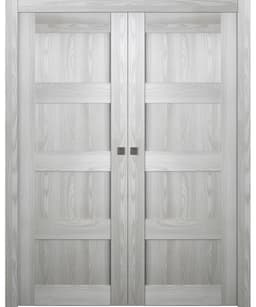 AVON 07 3R RIBEIRA ASH DOUBLE POCKET BELLDINNI MODERN INTERIOR DOOR - 1