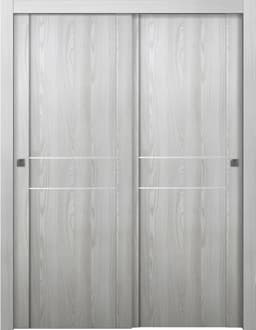 AVON 01 2HN RIBEIRA ASH BYPASS DOORS BELLDINNI MODERN INTERIOR DOOR - 1