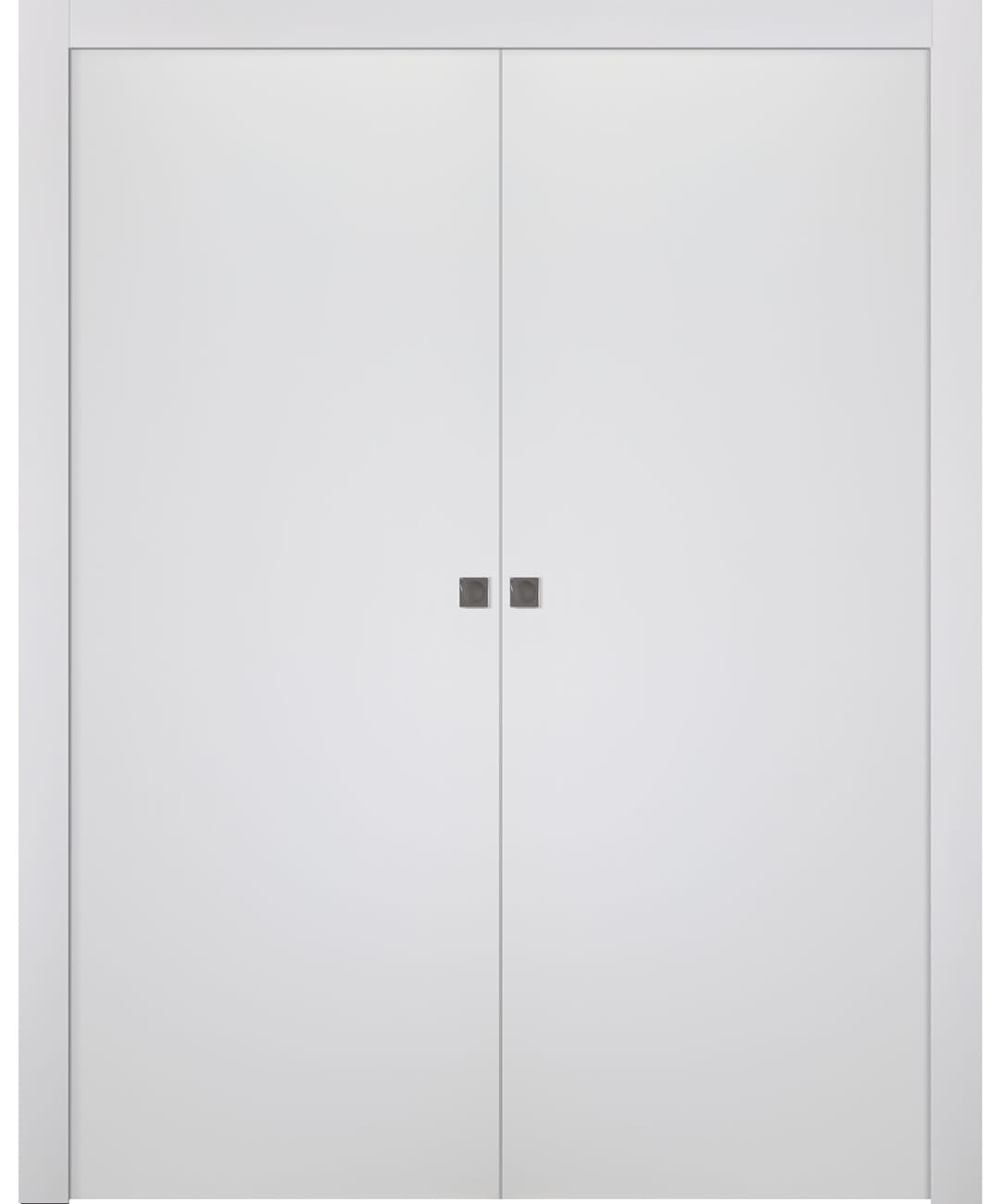 PALLADIO BIANCO NOBLE DOUBLE POCKET DOORS BELLDINNI MODERN INTERIOR DOOR - 1