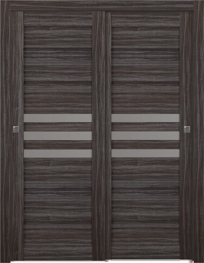DOME VETRO GRAY OAK BYPASS BELLDINNI MODERN INTERIOR DOOR - 1
