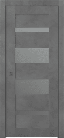 AVON 07-01 VETRO DARK URBAN POCKET BELLDINNI MODERN INTERIOR DOOR - 1