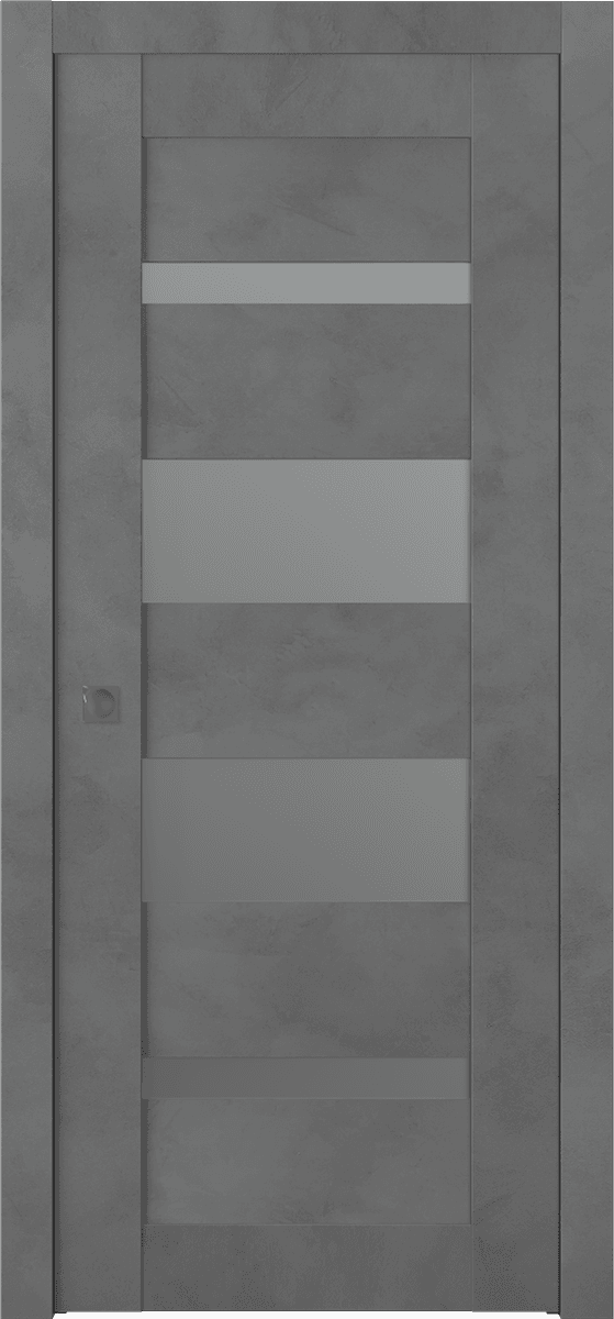 AVON 07-01 VETRO DARK URBAN POCKET BELLDINNI MODERN INTERIOR DOOR - 1