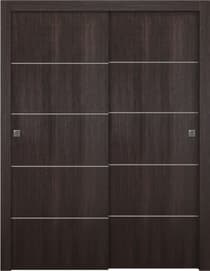 OPTIMA 4H VERALINGA OAK BYPASS BELLDINNI MODERN INTERIOR DOOR - 1
